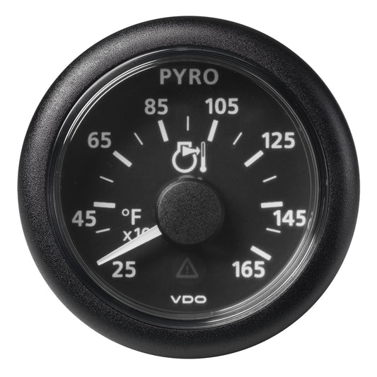 Veratron 52 mm ViewLine Pyrometer A2C59512334 – 250 to 1650°F Black Dial with Bezel, Engine Temperature Monitoring