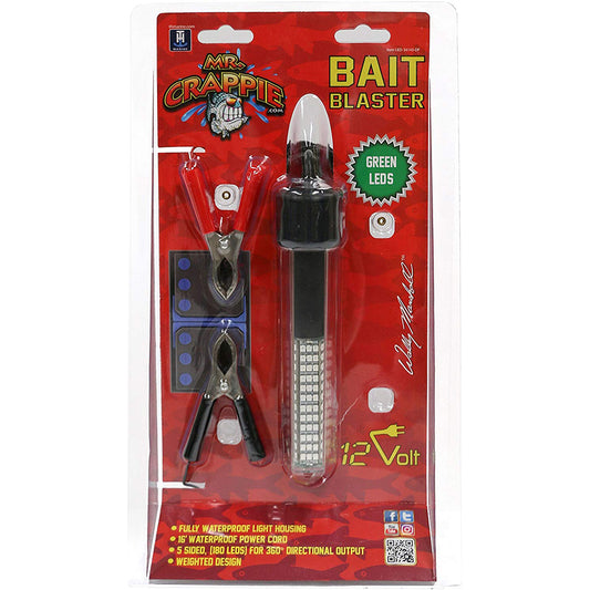 T-H Marine Mr. Crappie Bait Blaster Underwater Green Light - Fish Attracting LED with 18' Power Cable