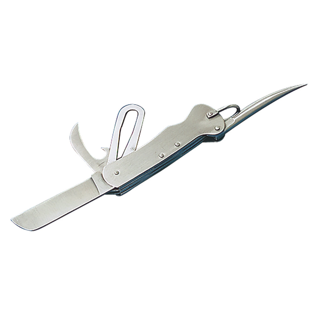 Sea-Dog Rigging Knife with Marlin Spike and Shackle Key, 304 Stainless Steel, Part Number 565050-1