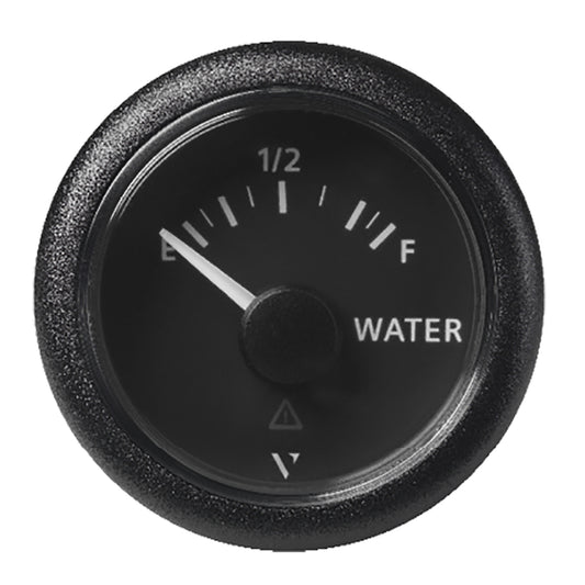 Veratron ViewLine 52mm Fresh Water Gauge, 3–180 Ohm, Empty/Full, Black Dial, Part A2C59514099