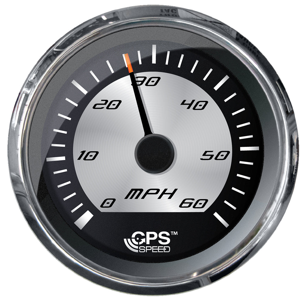 Faria Beede Instruments Platinum Series 4-Inch GPS Speedometer – 60 MPH with Digital Heading and Course Over Ground Display