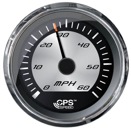 Faria Beede Instruments Platinum Series 4-Inch GPS Speedometer – 60 MPH with Digital Heading and Course Over Ground Display