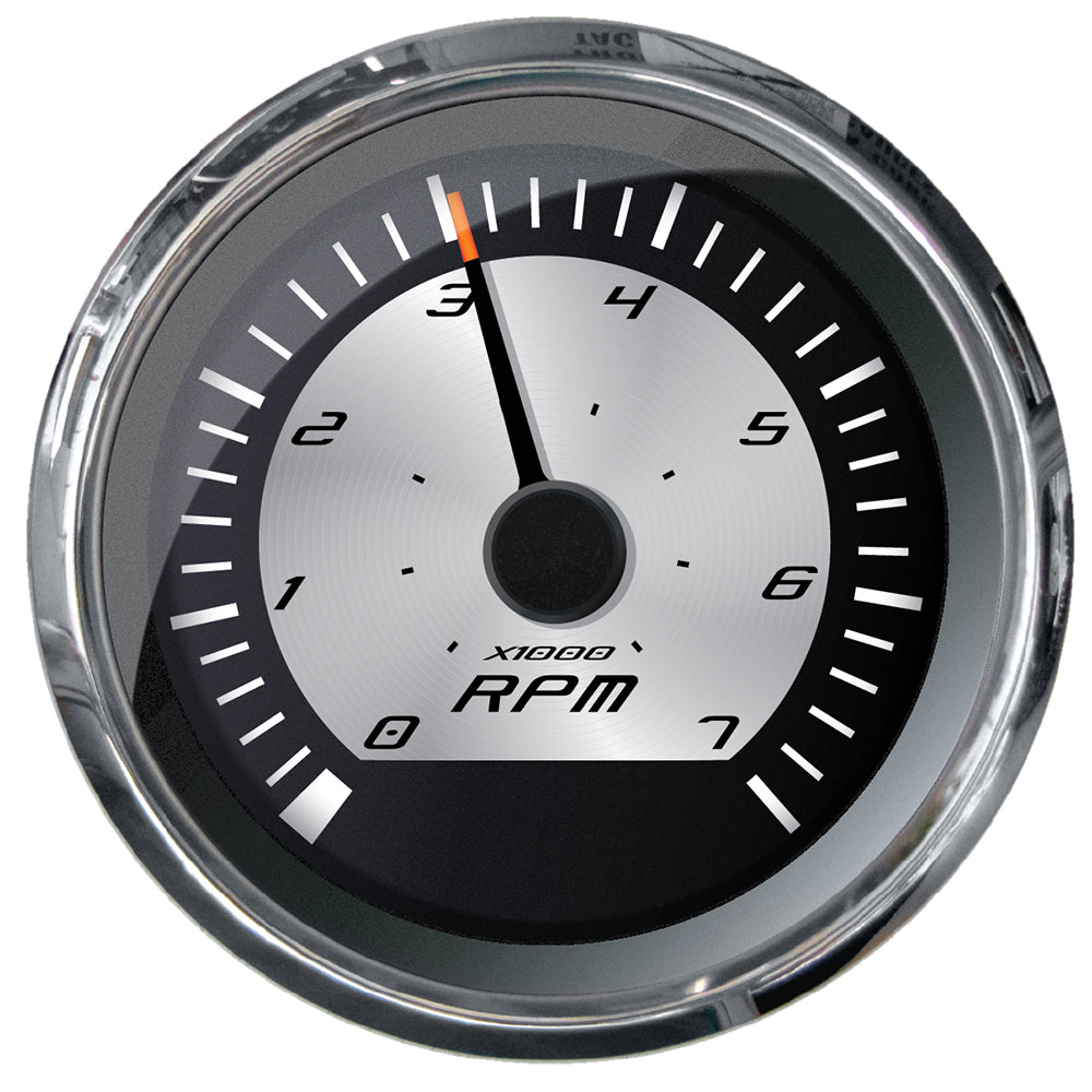 Faria Beede Instruments Platinum Series 4-Inch Tachometer - 7000 RPM for Gas Inboard, Outboard & I/O Engines