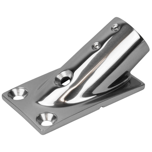 Sea-Dog Rail Base Fitting Rectangular Base 30, 316 Stainless Steel, 1-7/8" x 3-3/16" with 1" OD - Durable Marine-Grade Mounting Solution