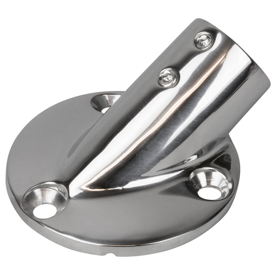 Sea-Dog Rail Base Fitting 2-3/4-Inch Round Base, 316 Stainless Steel, 1-Inch Outer Diameter