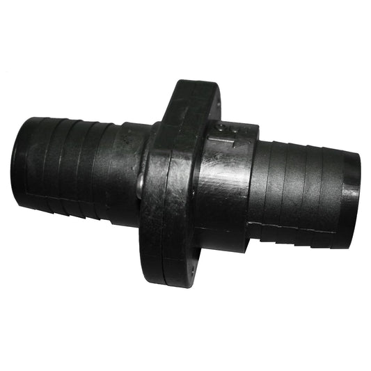 T-H Marine Supplies Double Barb Inline Scupper Check Valve - 1-1/2 Inch, Black, ILS-1500-DP