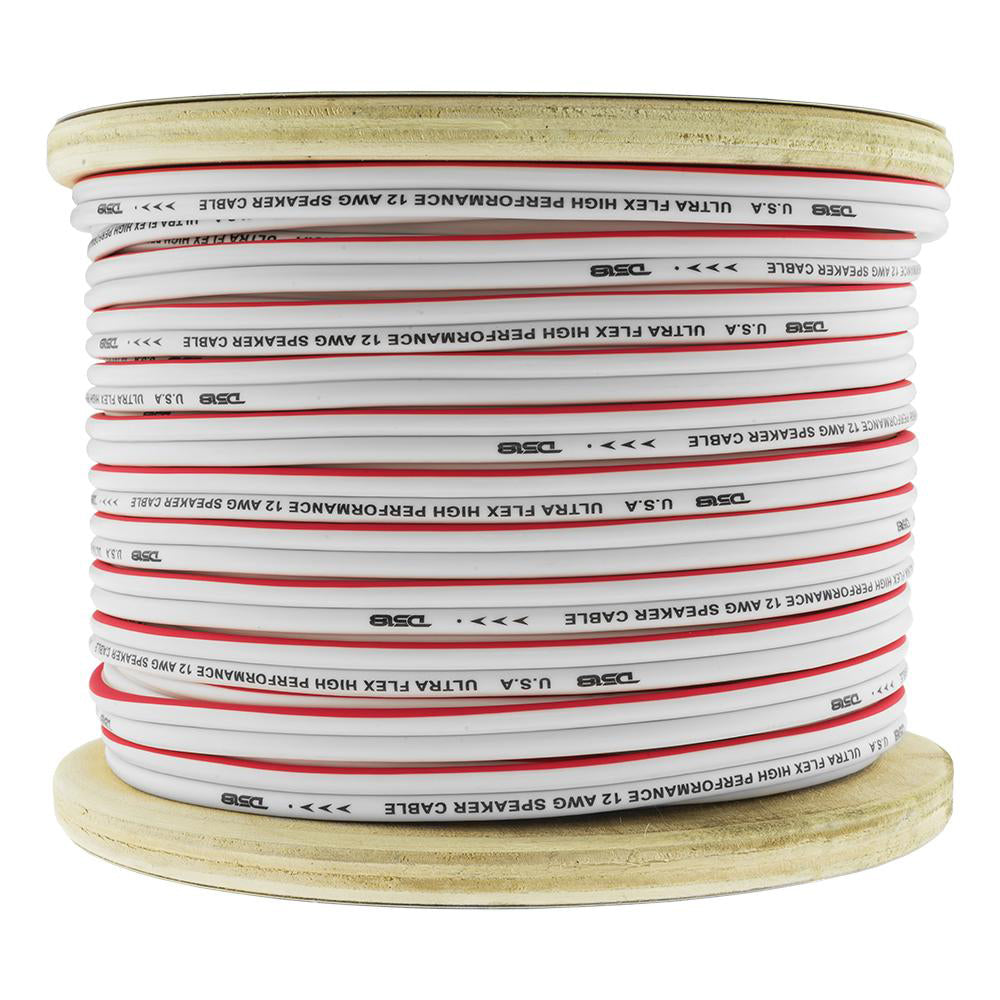 DS18 HYDRO Marine Grade 12 Gauge OFC Speaker Wire - 150 Foot Roll for Marine Audio Systems