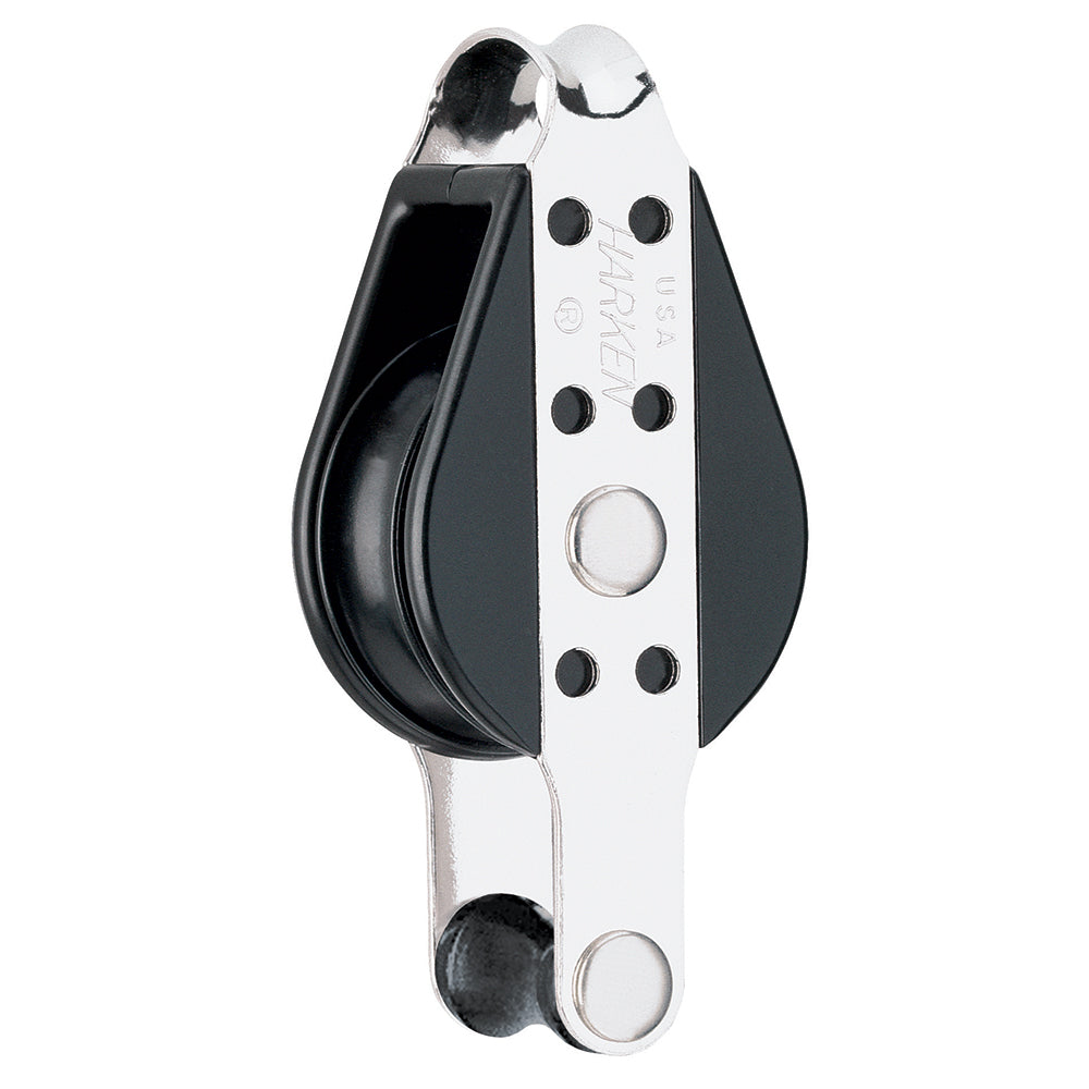 Harken 38mm Single Big Bullet Block with Becket, Part Number 126