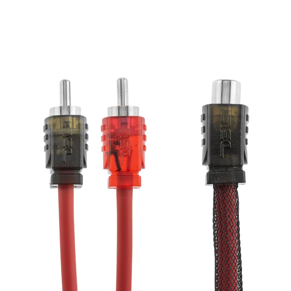 DS18 Advance Ultra Flex RCA Y Connector Cable - 1 Female to 2 Male for Premium Audio Signal Transfer