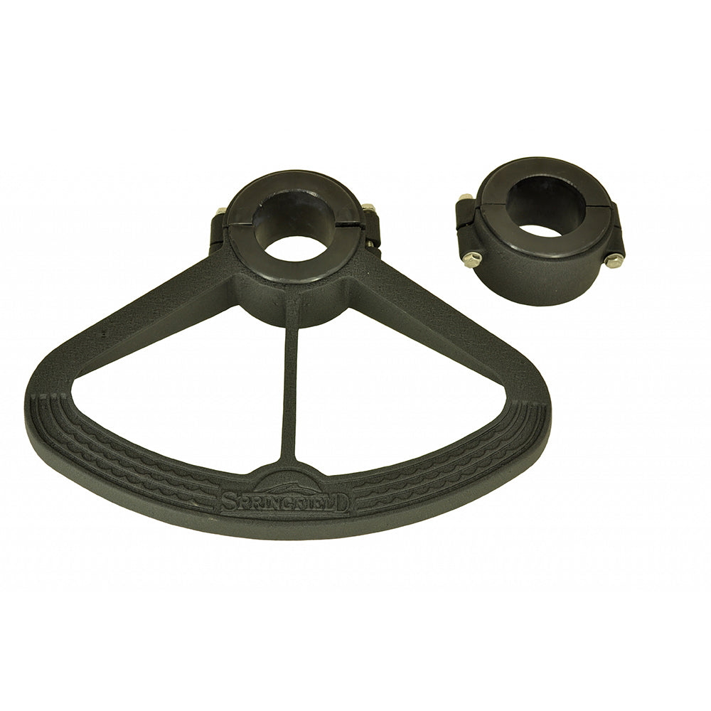 Springfield Marine Footrest & Bushing Set - 2-7/8 inch Black, Easy Mounting Pedestal Accessory