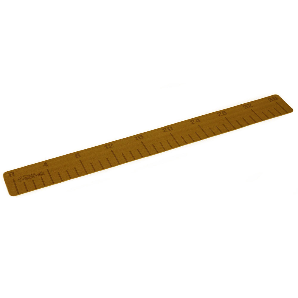 SeaDek 36-Inch Fish Ruler, Mocha Brushed with SeaDek Logo, Part Number 22135-80090