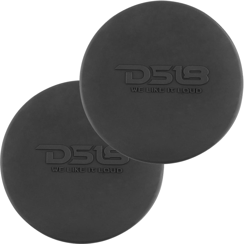 DS18 Silicone Marine Speaker Cover for 8-inch Speakers - Black | Weather-Resistant Protection