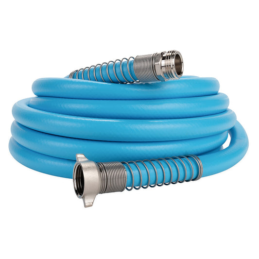 Camco EvoFlex 35-Foot Drinking Water Hose – Flexible, Lead-Free, BPA-Free Marine & RV Water Hose with Nickel-Plated Fittings