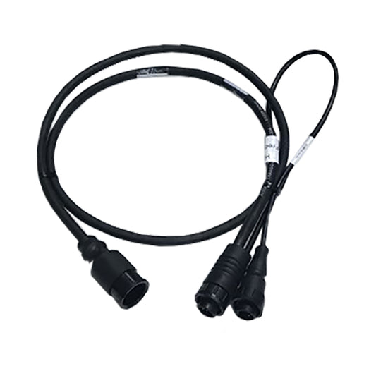 Airmar Navico 9-Pin Dual Mix & Match Cable for CHIRP Transducers – Compatible with Lowrance, Simrad, and More