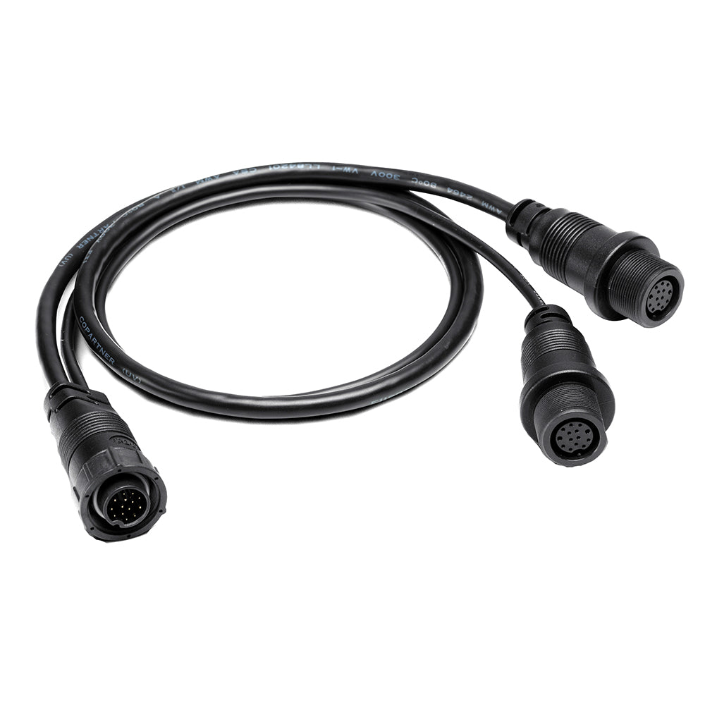 Humminbird 14 ft. ID SIDB Y Splitter Cable for SOLIX and APEX Side Imaging and 2D Transducers
