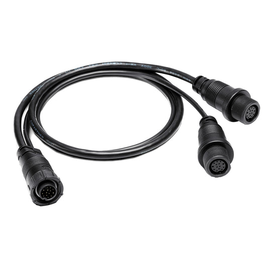 Humminbird 14 ft. ID SIDB Y Splitter Cable for SOLIX and APEX Side Imaging and 2D Transducers