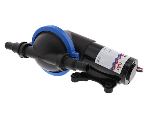 Rule Dry Bilge Pump & Panel Switch – Self-Priming, Flow up to 4 GPM, Easy Installation