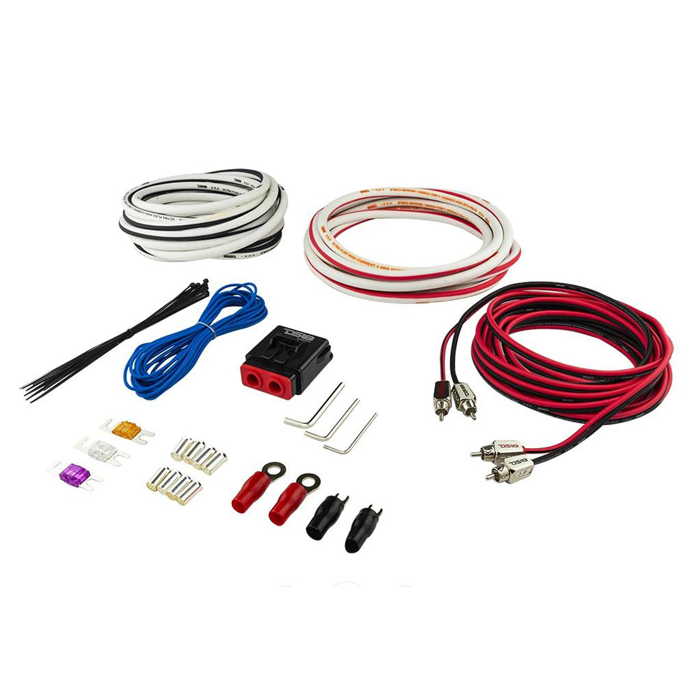 DS18 Hydro Power Amplifier Install Kit - 4 Gauge Wiring for Up to 1800 Watts
