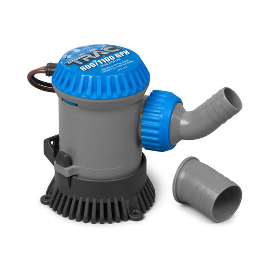 TRAC Outdoors 69301 Non-Automatic Bilge Pump, 12V, 800/1100 GPH