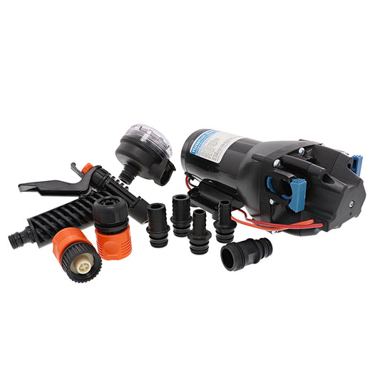 Jabsco HotShot HD4 12V Heavy Duty Washdown Pump — 4 GPM, 60 PSI for Reliable High-Flow Cleaning