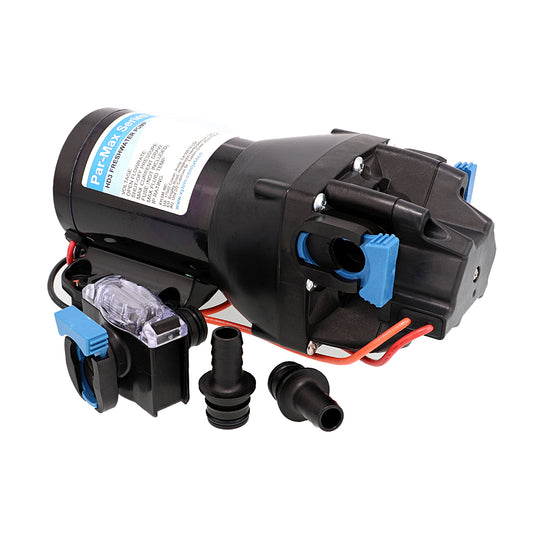 Jabsco Par-Max HD3 Heavy Duty 12V Water Pressure Pump – 3 GPM, 60 PSI for Marine & RV Applications