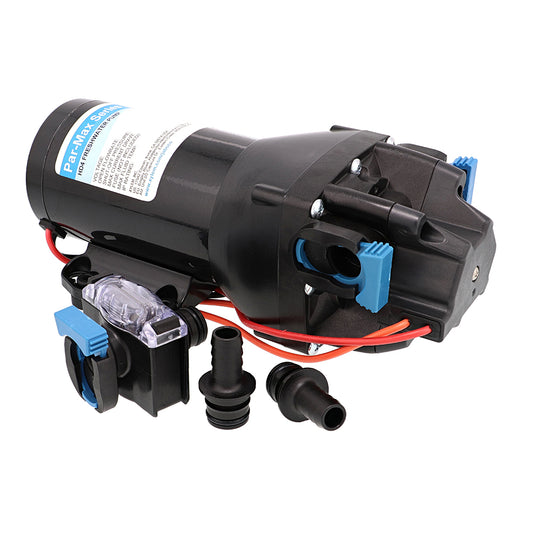 Jabsco Par-Max HD4 12V Heavy Duty Water Pressure Pump – 4 GPM at 60 PSI for Marine & RV Use