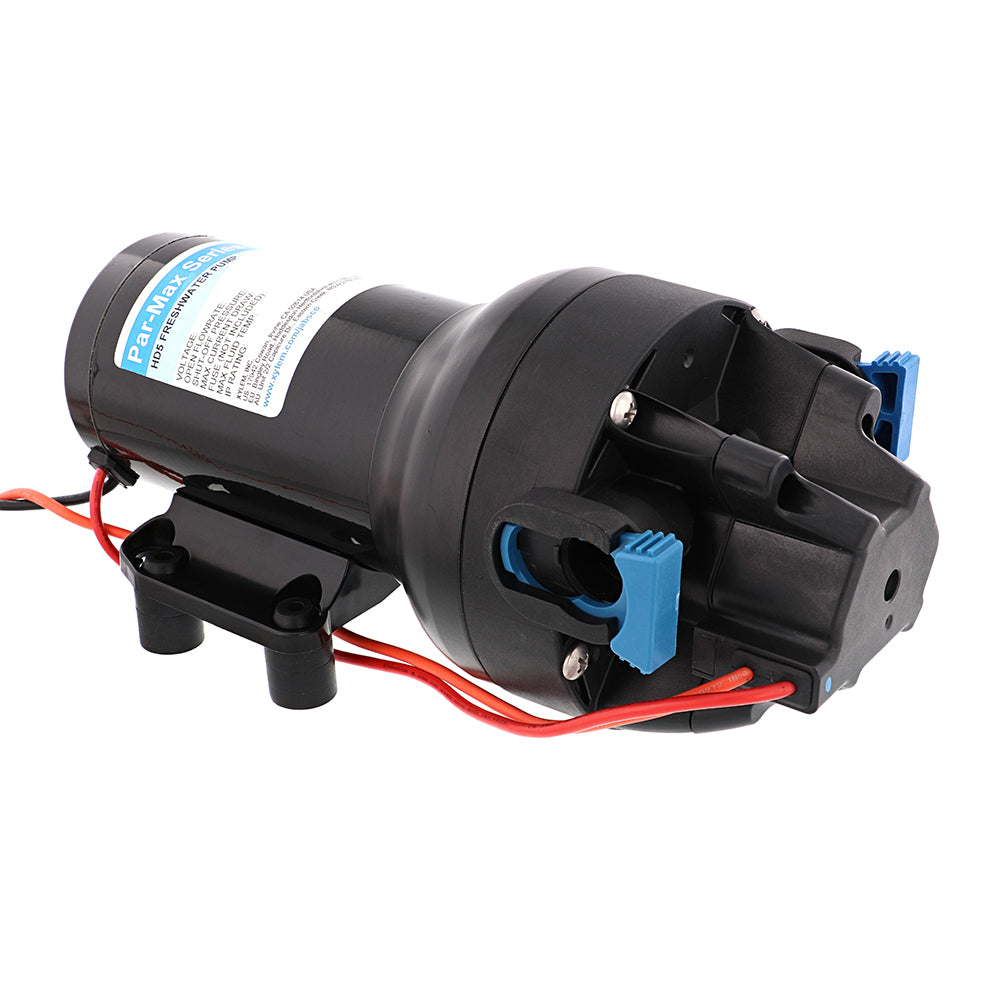 Jabsco Par-Max HD5 Heavy Duty 12V Water Pressure Pump – 5 GPM at 40 PSI for Marine and RV Applications