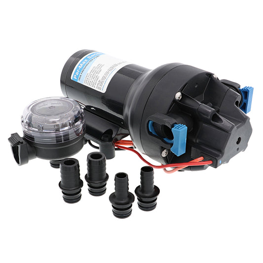 Jabsco Par-Max HD5 Heavy Duty 12V Water Pressure Pump – 5 GPM, 60 PSI for Marine & RV Applications
