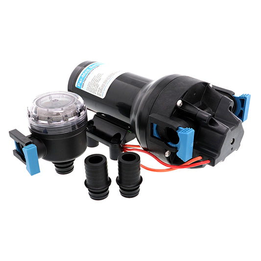 Jabsco Par-Max HD6 Heavy Duty 12V Water Pressure Pump – 6 GPM at 40 PSI for Marine & RV Applications