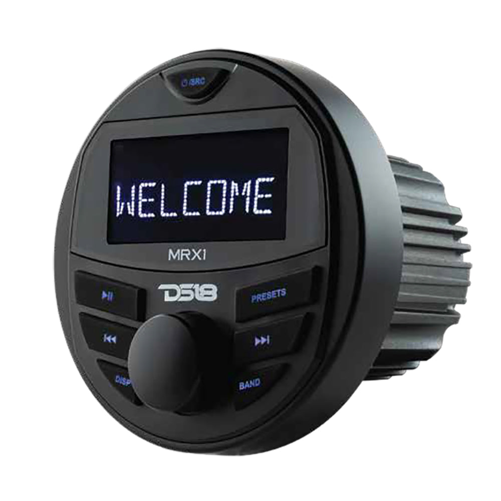 DS18 Marine Stereo with AM/FM Bluetooth - Water-Resistant 1 Zone Receiver (Model MRX1)