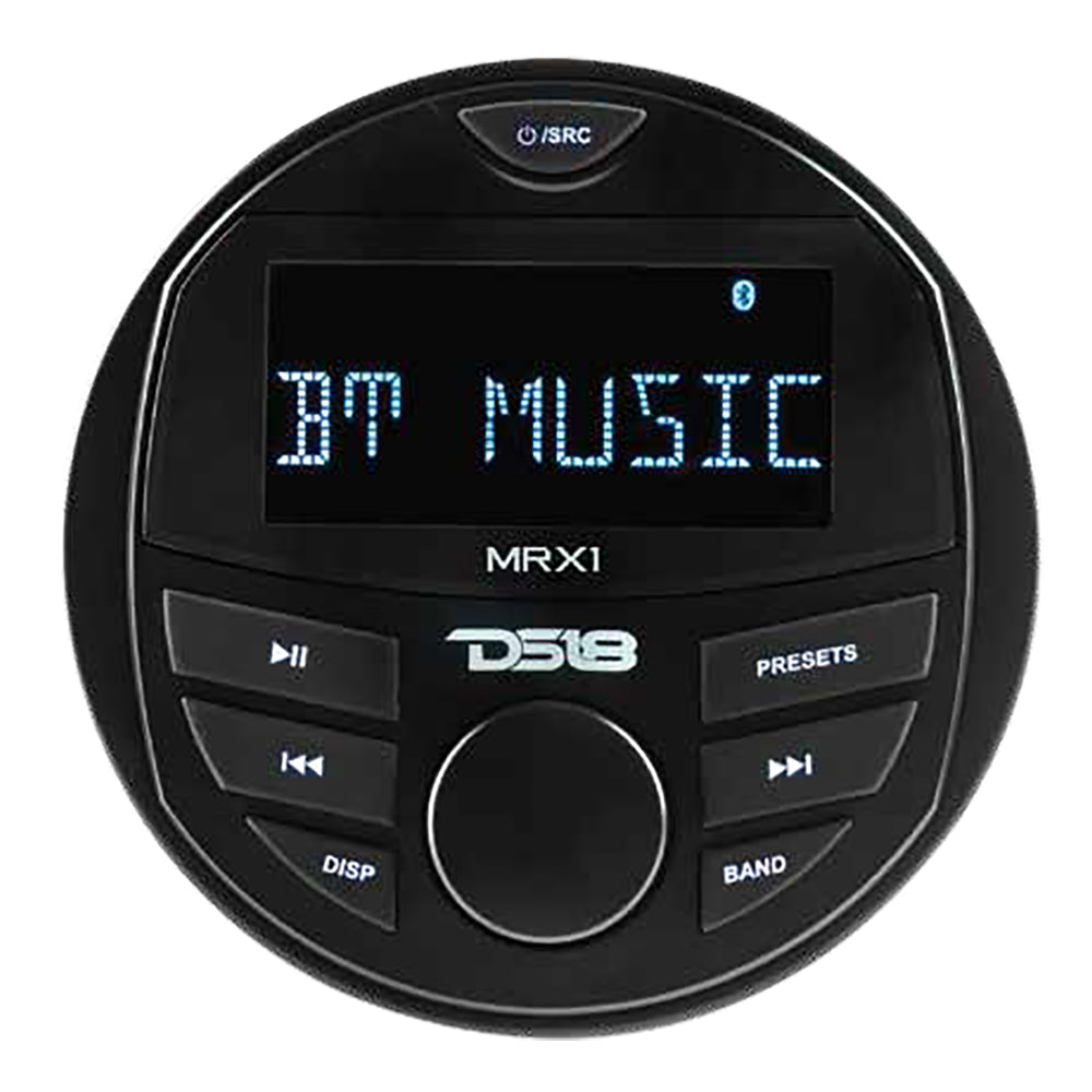 DS18 Marine Stereo with AM/FM Bluetooth - Water-Resistant 1 Zone Receiver (Model MRX1)