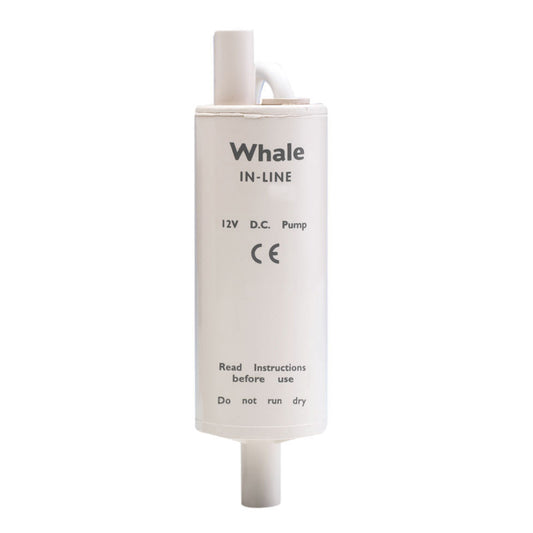 Whale Marine GP1392 Inline Electric Galley Pump - 13LPM, 12V for Freshwater and Saltwater Systems