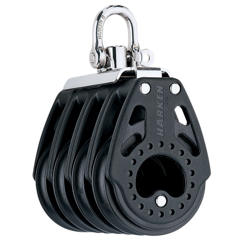 Harken 57mm Carbo Quad Swivel Block 2631 for Sailboat Line Control