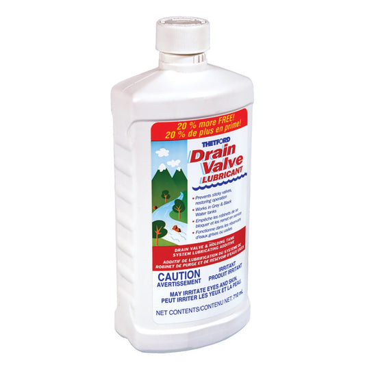 Thetford Marine Drain Valve Lubricant - 24oz Bilingual for Smooth Tank Operation