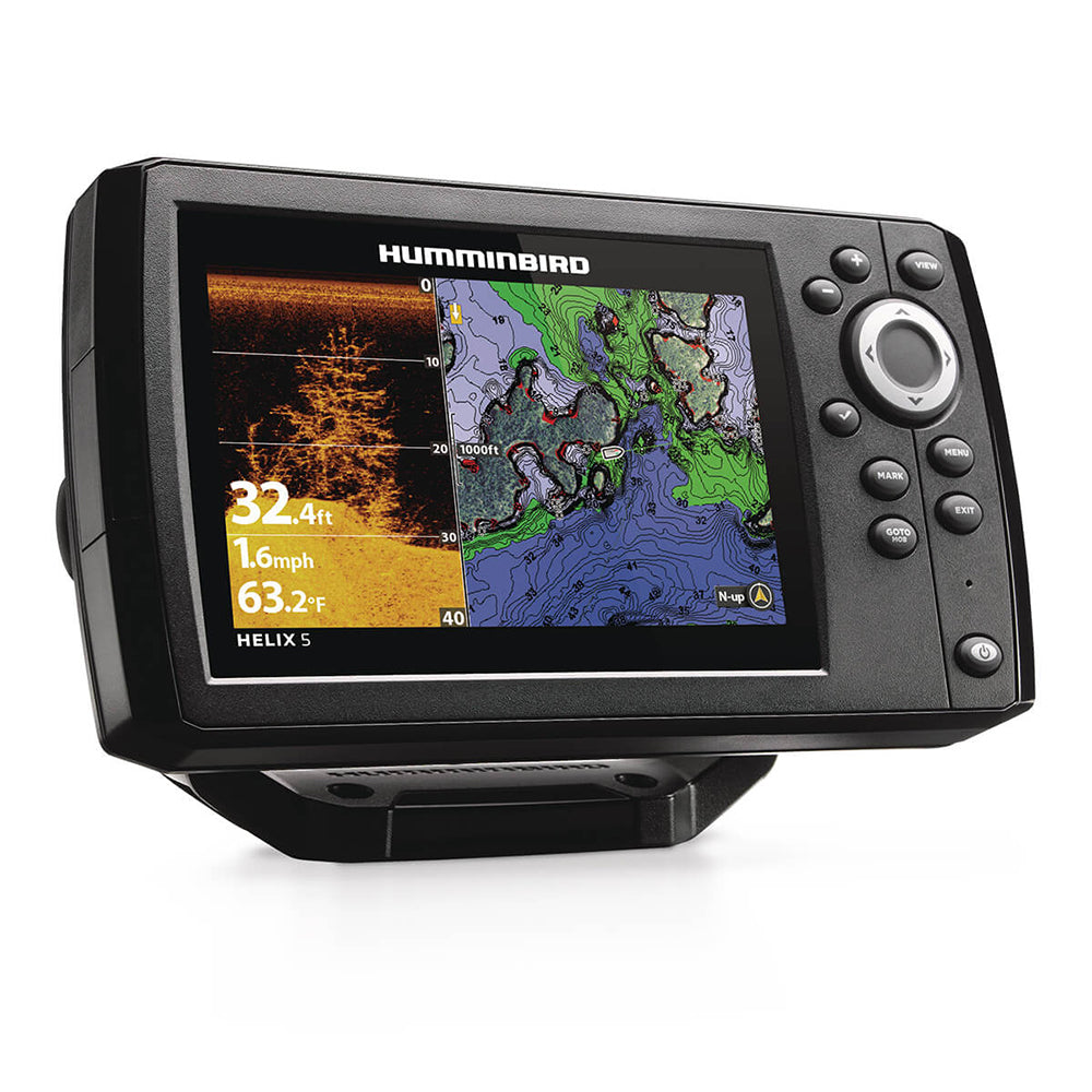 Humminbird HELIX 5 CHIRP DI GPS G3 Fish Finder with 5-Inch Color Display, Dual Spectrum Sonar, Internal GPS & AutoChart Live