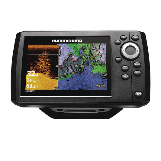 Humminbird HELIX 5 CHIRP DI GPS G3 Fish Finder with 5-Inch Color Display, Dual Spectrum Sonar, Internal GPS & AutoChart Live