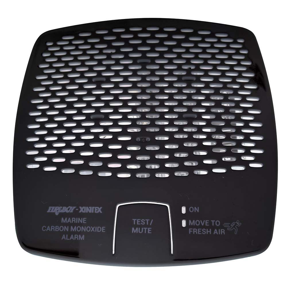 Fireboy-Xintex CMD6-MDR-BR CO Alarm, 12/24V DC with Interconnect, Black
