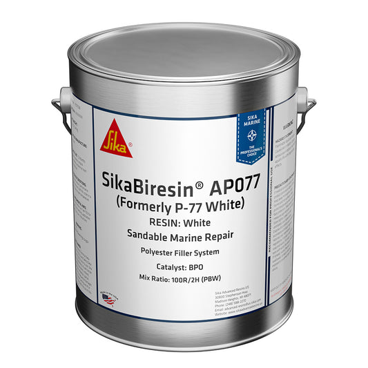 Sika Biresin AP077 Polyester Fairing Compound – Fast Cure, High Adhesion, Quart Size for Fiberglass and Marine Repairs
