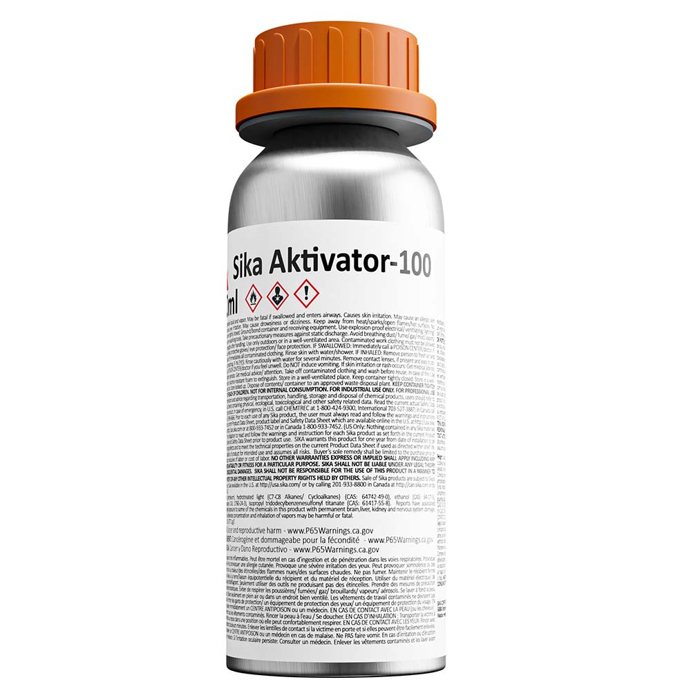 Sika Aktivator-100 Clear Adhesion Promoter, 250 mL Bottle, Part 91283