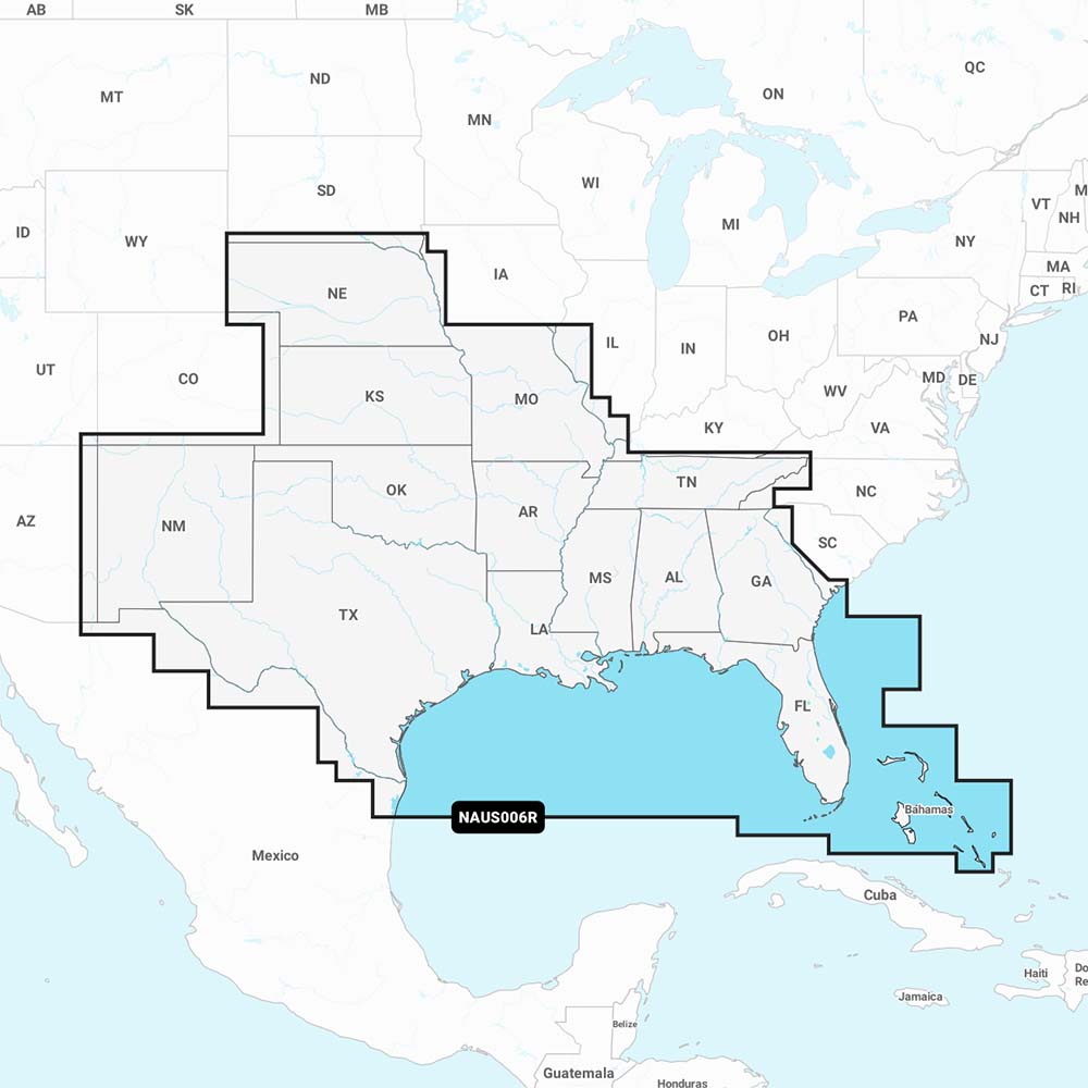 Navionics NAUS006R U.S. South Navionics+ Marine Chart SD/MSD Card