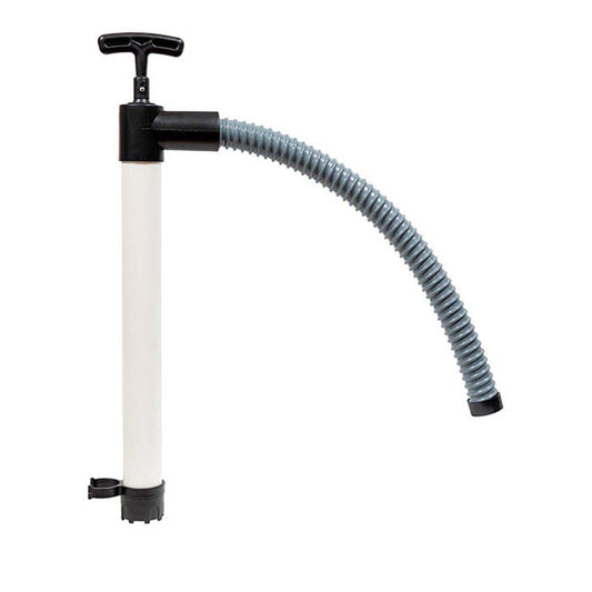 Johnson Pump 18-Inch Manual Hand Pump with Hose, 8-Stroke Piston Utility Pump, 20195-1W