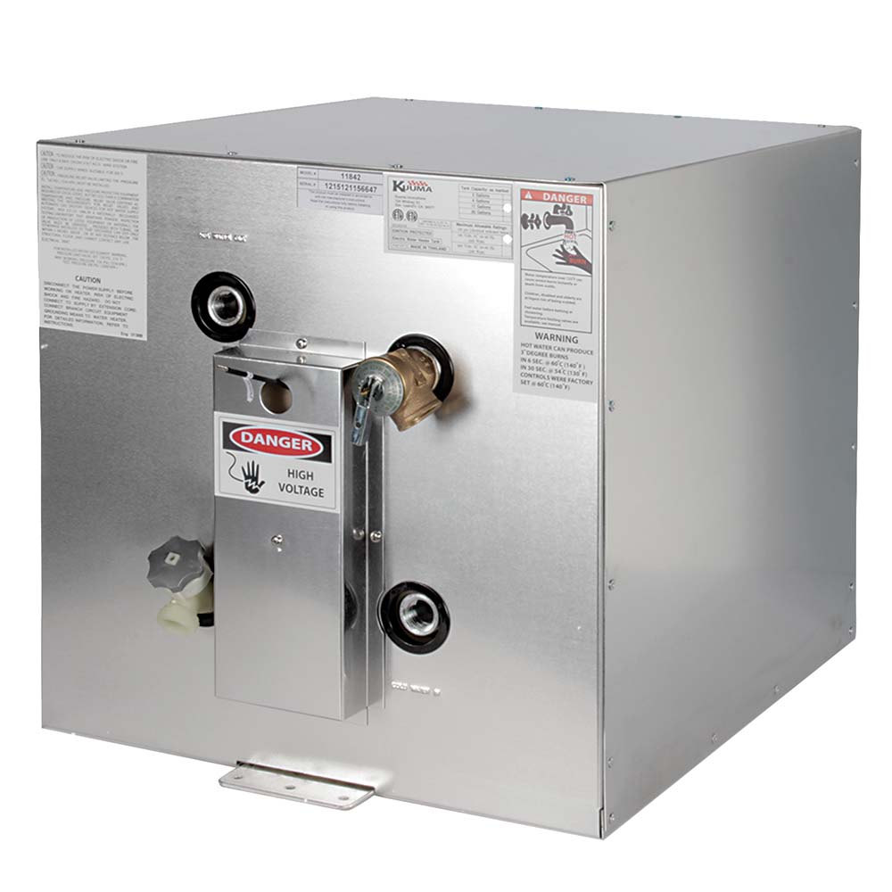 Kuuma Products 11842 11-Gallon Water Heater - 120V Marine-Grade Electric Water Heater with Corrosion-Resistant Aluminum Construction