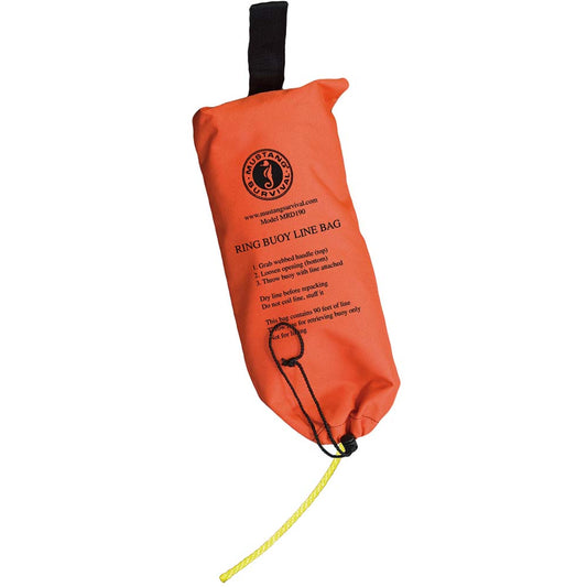 Mustang Survival Ring Buoy Throw Bag with 90' Polypropylene Rope - Safe Rescue Equipment