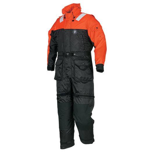 Mustang Survival MS2175-33-L-206 Deluxe Anti-Exposure Coverall with Flotation, Orange/Black, Large