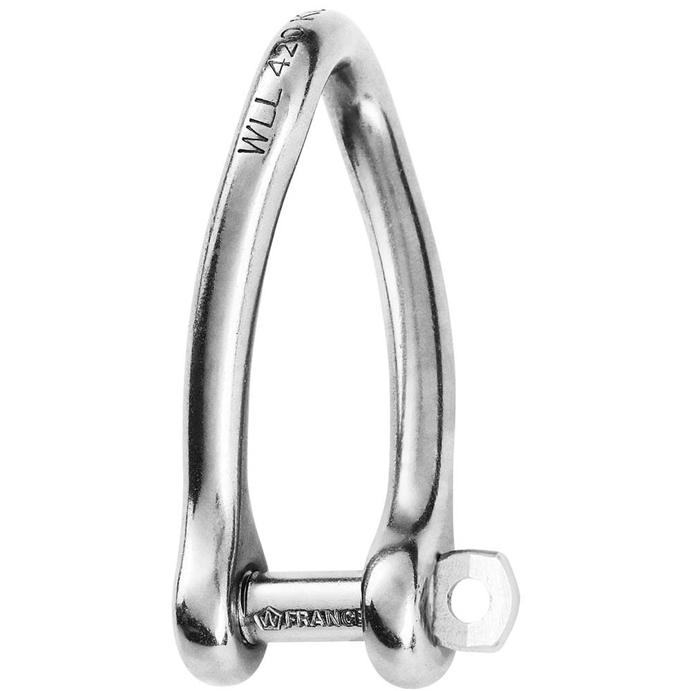 Wichard Marine 1424W Captive Pin Twisted Shackle, 8mm (5/16-Inch) 316L Stainless Steel