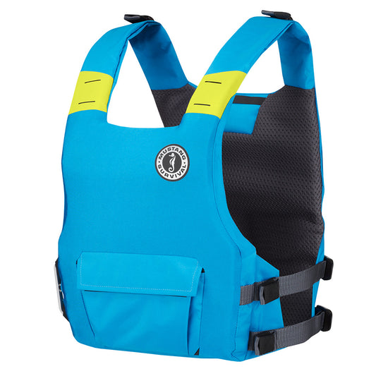 Mustang Survival Khimera Dual Flotation PFD - Azure Blue, Manual Inflatable Personal Flotation Device