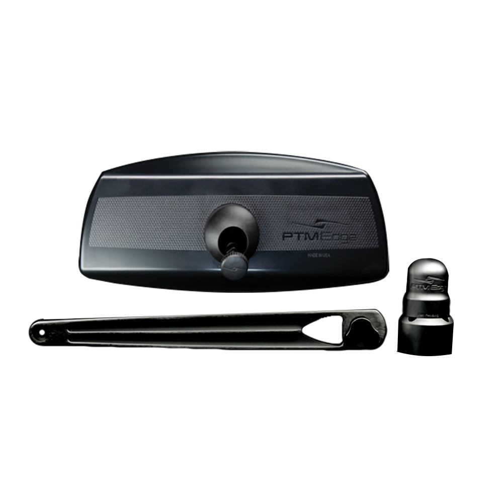 PTM Watersports UCX-17 PRO Pontoon Mirror and Bracket Kit, Black, P13157-170TEBBK