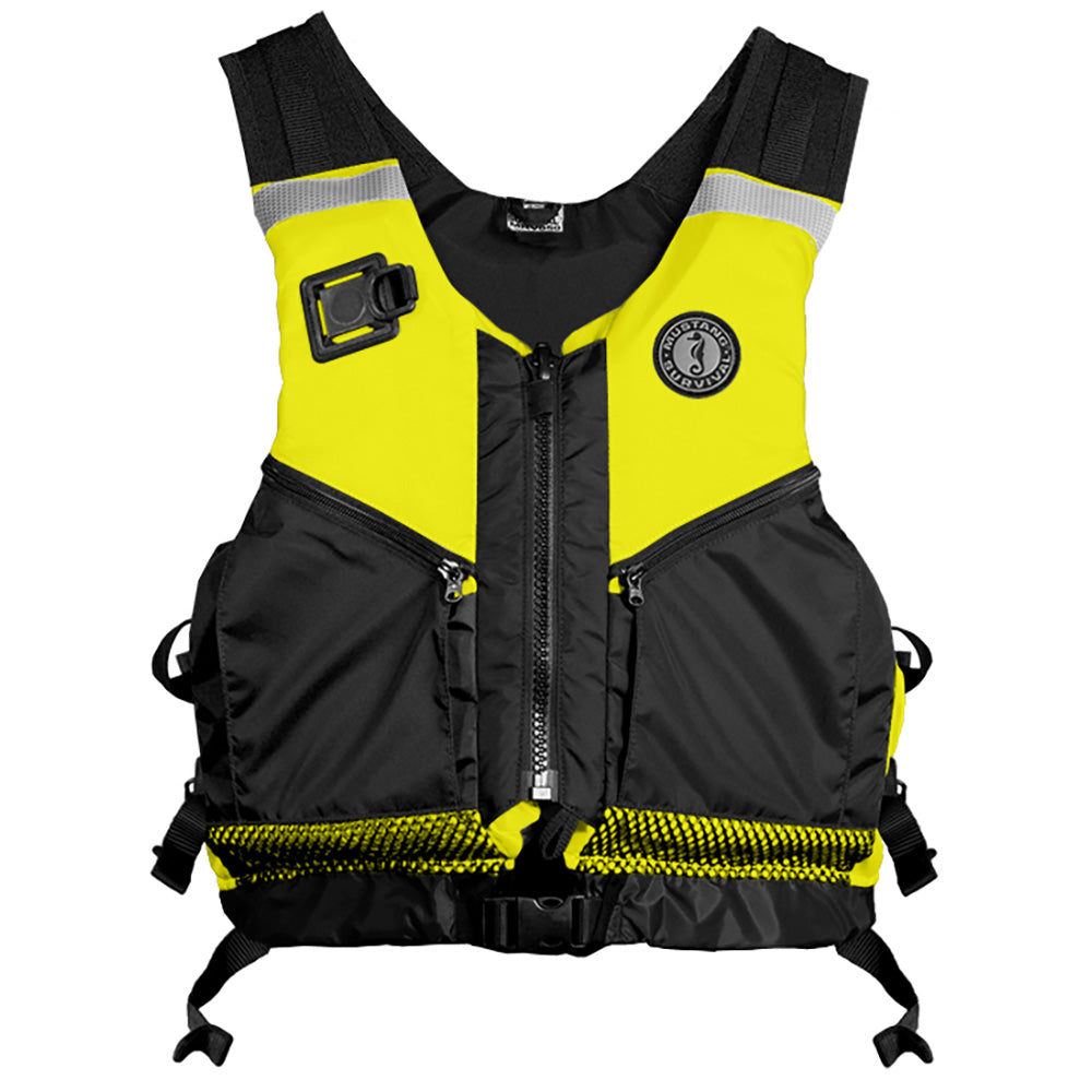 Mustang Survival Operations Support Water Rescue Vest - Fluorescent Yellow/Green/Black, XL/XXL