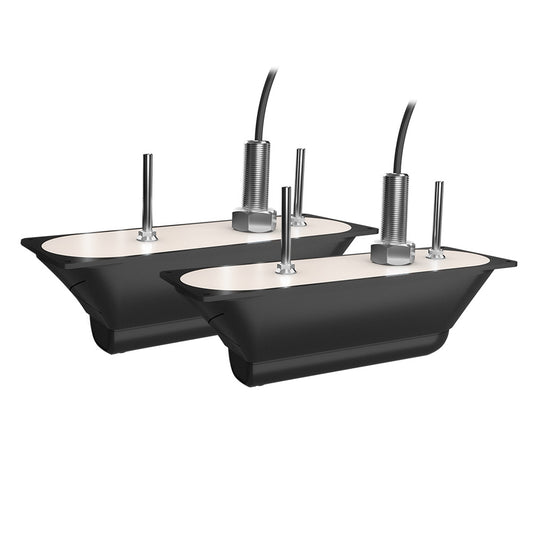 Garmin GT56UHD-THP Thru-Hull Mount Transducer Pair – Ultra High-Definition Sonar with SideV and ClearV Imaging