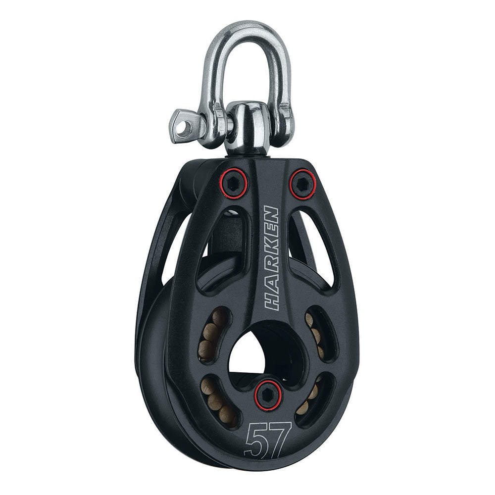 Harken 3226 57mm Aluminum Low-Load Black Magic Swivel Block